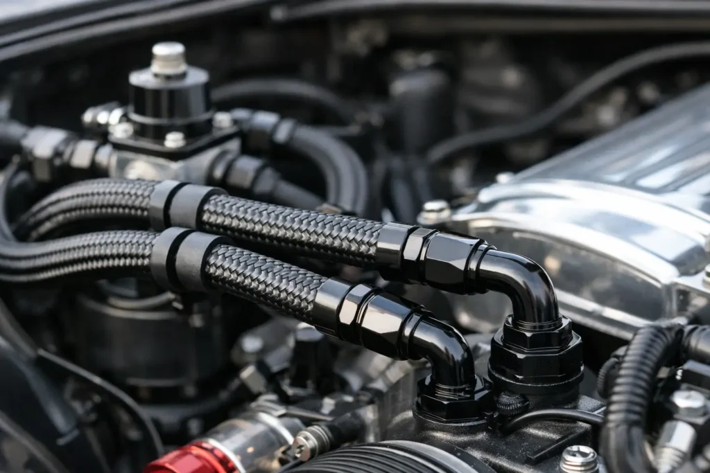How to Route Braided Fuel Lines Safely