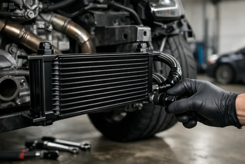 How to Install an Oil Cooler for Hard Road Use